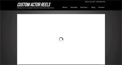 Desktop Screenshot of customactorreels.com