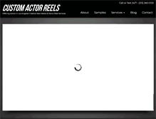 Tablet Screenshot of customactorreels.com